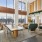 lobby area with seating and large windows