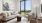 a living room with a large window